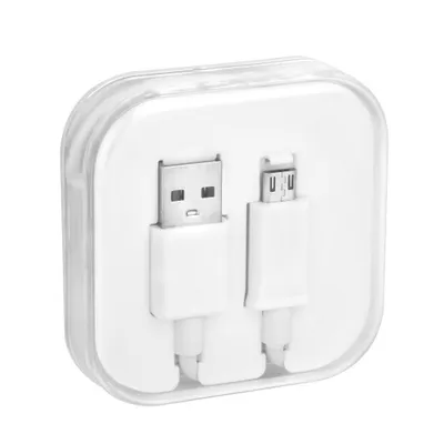 Image de Câble Micro USB blanc BOX