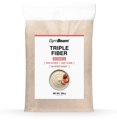 Produktbild von GymBeam - Triple Fibre, 250 g, Erdbeere