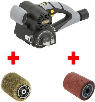 Obrázek produktu pro FARTOOLS REX80 Kompaktní renovovací sada, včetně mosazného drátěného kartáče, včetně kartáče ze syntetických vláken, 3200 ot./min