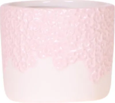 Produktbild von Ziergefäß Bloom Pink Blumentopf Ø6cm Romantischer Mini Pflanztopf Übertopf Deko