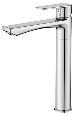 Produktbild von Aica Hoch Waschtischarmatur Einhebelmischer Badarmatur 360° Schwenkbar Zink Messing Chrom KTW