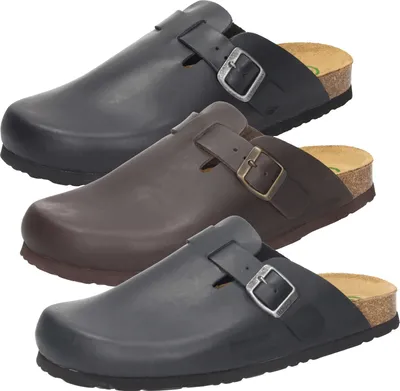 Produktbild von Dr. Brinkmann Herren Clogs Leder Pantoletten 600389, Größe:41 EU, Farbe:Braun