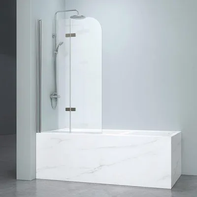 Produktbild von Klappbare Duschwand für Badewanne mit Nano-Beschichtung und Sicherheitsglas - 1000/1100/1200 mm