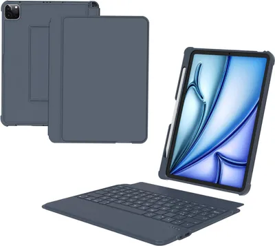 Image de Étui avec clavier pour iPad Air 11 M2 et Pro 11 touchpad AZERTY détachable