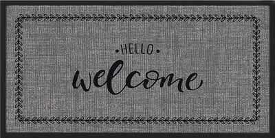 Produktbild von MD Entree Emotion XS | Fußmatte - Eingangsmatte - Schmutzfangmatte,Größe:40x80 cm;Motiv:hello welcome