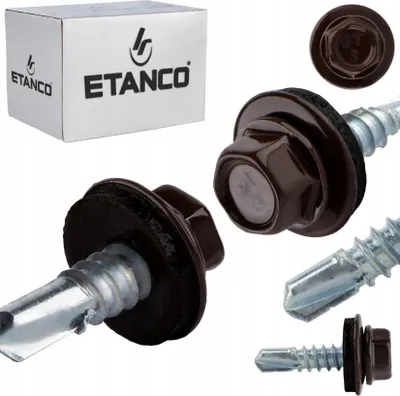 Obrázok produktu pre ETANCO GT5 samorezné skrutky kov - kov 5,5 x 32 mm RAL 8017 250 ks.