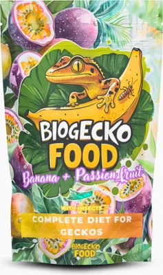 Zdjęcie produktu dla BioGecko Food Banana & Passion Fruit- 100g