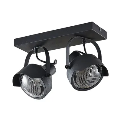 Produktbild von Scheinwerfer-Deckenstrahler Henega, schwarz, 2-fl.