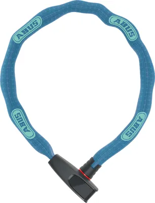 Produktbild von ABUS Kettenschloss Catena 6806K – Leichtes Fahrradschloss aus gehärtetem Stahl mit modischem Textilschlauch – Vierkantkette mit ABUS-Sicherheitslevel 6 – 85 cm – Blau