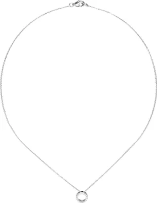 Produktbild von JOBO Collier / Kette mit Anhänger 925 Sterling Silber 16 Zirkonia 43 cm Silberkette