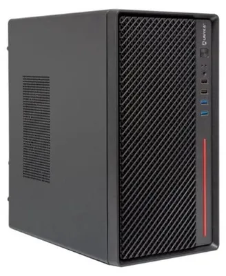 Image de UNYKAch Numen 300 Pro, Micro Tour, PC, Noir, Rouge, ITX, Micro ATX, ABS (acrylonitrile-butadiène-styrène), SGCC, Maison/Bureau