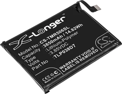 Zdjęcie produktu dla TECHTEK Bateria kompatybilny z [Verizon] 10, 10A++, kompatybilny z [TCL] 10 SE, T766S, kompatybilny z [Alcatel] 3L 2020, 5028D, 5029D, kompatybilny z