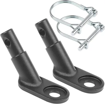 Produktbild von Fahrradanhängerkupplung - 2 Stück - Kupplung für Fahrradanhänger - Croozer-Kupplung mit Sicherheitsstift - Für Hundeanhänger für Fahrräder