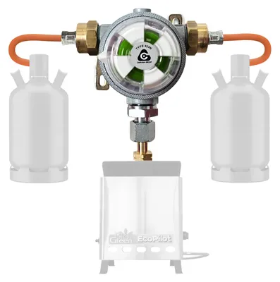 Produktbild von BioGreen Zwei-Flaschen-Anlage "Multimatic" schaltet automatisch von leerer zu voller Gasflasche