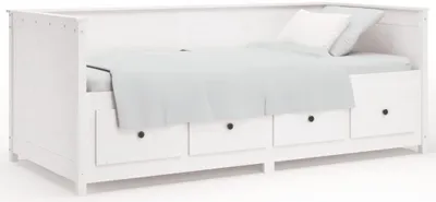 Produktbild von Tagesbett ohne Matratze Weiß 80x200 cm Massivholz Kiefer