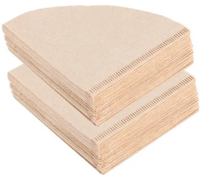 Imagen del producto de 80 filtros de papel cónicos desechables para café, accesorios para evitar goteos, ideales para uso doméstico y en oficinas (modelo V02, para 14 personas)