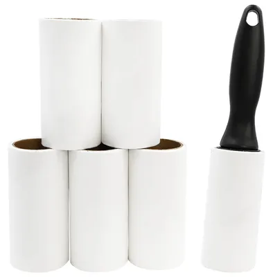 Fusselroller für Tierhaare, 6 Rollen, 360 Blatt, extra klebrig