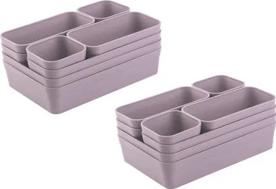 Produktbild von Gariella 2 x Schubladen-Organizer 8-teilig Flieder