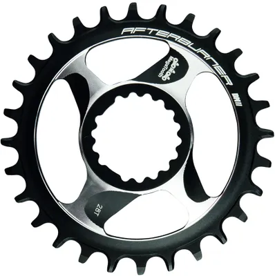 Produktbild von FSA Afterburner Kettenblatt MTB Direct Mount 28 T Schwarz - MegaTooth Alumini....