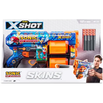 Produktbild von ZURU 36583 - X-Shot - Skins Sonic Blaster mit Darts