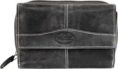 Produktbild von Akzent Damen Geldbörse aus Echtleder. Format 15 x 10 cm. RFID