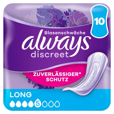 Zdjęcie produktu dla Always Discreet Inkontinenz Long 5er Pack