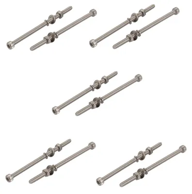 Zdjęcie produktu dla Śruby ze stali nierdzewnej M4 x 100 mm - śruby z łbem stożkowym z podkładką