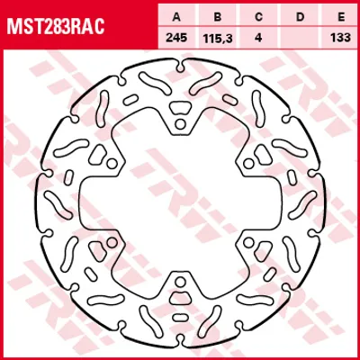Produktbild von TRW Bremsscheibe Sportiv starr MST283RAC Panigale 899 H8