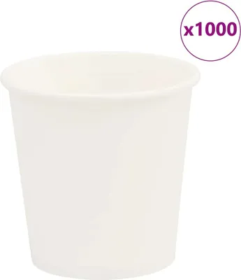 Obrázok produktu pre papierové šálky na kávu 1000 ks 4oz 100ml Biela