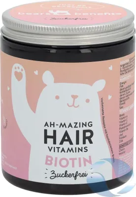 Produktbild von Bears with Benefits Ah-Mazing Hair Vitamin | zuckerfrei | 60 Stück