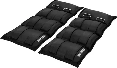 Obrázok produktu pre Gorilla Sports Záťažové manžety, čierne, 2 x 5 kg