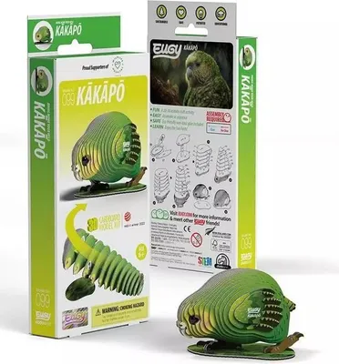 Zdjęcie produktu dla Papuga Kakapo Eugy. Eko Układanka 3D
