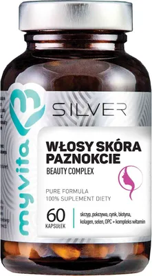 Produktbild von SILBER Haare, Haut, Nägel - Beauty Complex 60 Kapseln. MyVita