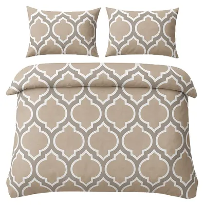 Produktbild von Piruu Bettwäsche Set 220x200 cm Baumwollsatin moderne Muster