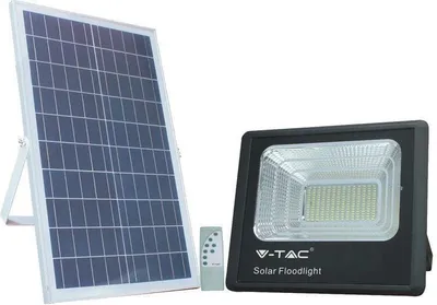 Zdjęcie produktu dla Naświetlacz halogen LED V-TAC Solarny 35W IP65 VT-100W neutralny 2450lm