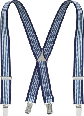 Produktbild von Playshoes Hosenträger gestreift, Größe: 60 cm, hellblau/marine
