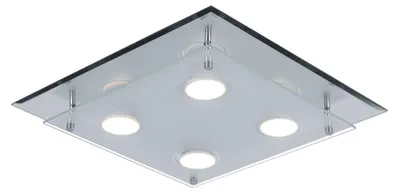 Produktbild von LED Deckenleuchte, Chrom Glas satiniert, H 8 cm