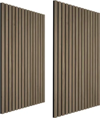 Produktbild von Akustikpaneele Sonic Wall Holzoptik - Eiche dunkel, 2er Set