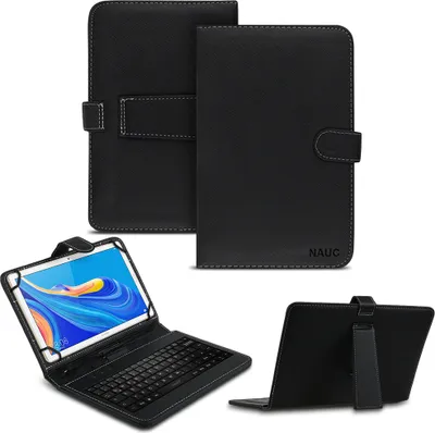 Produktbild von Tastatur Tasche für Huawei MediaPad M6 10.8 Keyboard USB QWERTZ Schutzhülle Case