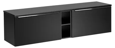 Produktbild von Waschtischunterschrank 180cm Éros mit 2 Schubladen, Schwarz