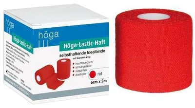 Obrázek produktu pro Höga-Lastic-Haft červená 6cmx5m 1 ks