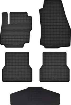 Produktbild von Gummi Fußmatten Set Für: Ford Focus Mk2 (2006-2010) Gummimatten Schwarz