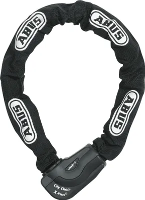 Produktbild von ABUS Kettenschloss Granit CityChain XPlus 1060 – Fahrradschloss aus gehärtetem Stahl – ABUS-Sicherheitslevel 15 – 85 cm – Schwarz