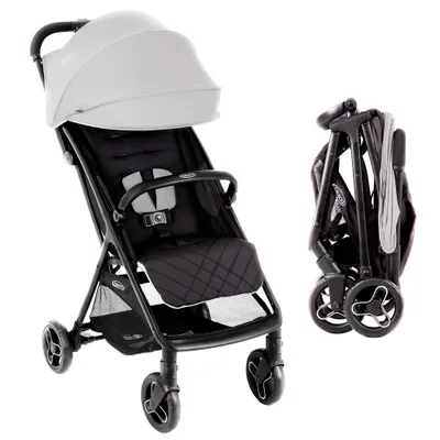 Produktbild von Graco Myavo, Betthimmel, Leichtgewichtiger Kinderwagen, Unisex, Feste Räder, Faltbar, Schwarz, Grau