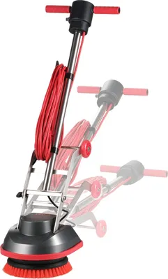 Produktbild von Gewerbliche Bodenreinigungsmaschine, Hochleistungs-Bodenreinigungsmaschine mit 2 Rädern, professionelle elektrische Teppichpoliermaschine, max. 1900 U/min, 13 m Kabel, 3 Pads und 3 Bürsten – für alle Bodenbeläge