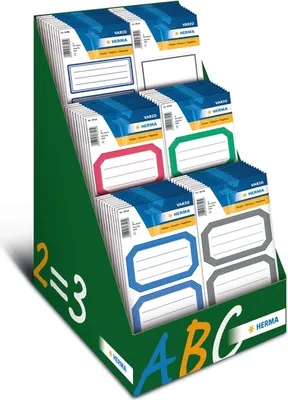 Produktbild von HERMA 1734 Display Schuletiketten Neutral VARIO 2012