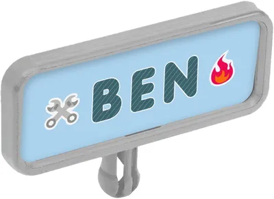 Produktbild von BIG Outdoor Spielzeug Nummernschild Bobby Car My-Own-Plate weiß 800055483