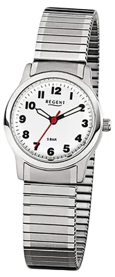 Imagen del producto de Reloj de pulsera Regent para mujer, plateado, elegante, de cuarzo, con esfera analógica, modelo D3URF898