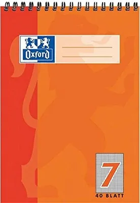 Produktbild von Oxford Schulblock DIN A5 mit Kopfspirale Lineatur 7 40 Blatt