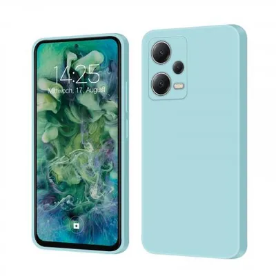 Produktbild von Liquid Silikon Hülle für Xiaomi - Farbe: Hellblau - Modellkompatibilität: Für Xiaomi Redmi Note 12 Pro 5G